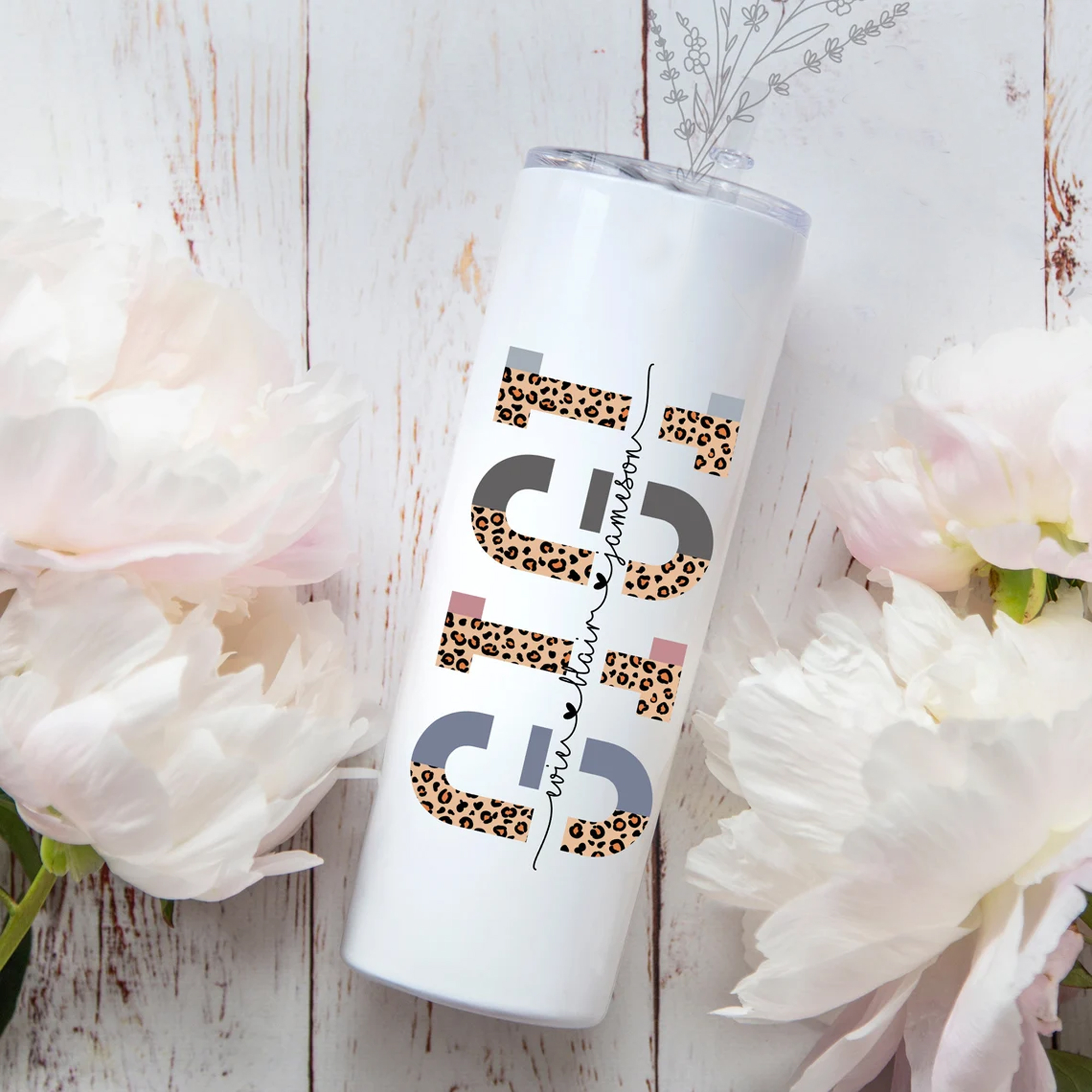 Custom Gigi Leopard Tumbler With Kids Names Grandma Mimi Gigi Tumbler Mothers Day Gift For Her Personalized Cheetah Tumbler